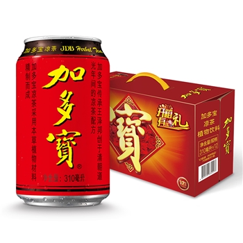 加多宝 植物饮料 茶饮料 310ml*12罐/箱