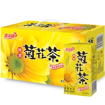 惠尔康 蜂蜜菊花茶 凉茶饮料 248ml*24盒/箱