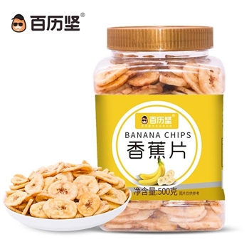 百历坚 香蕉片 500g